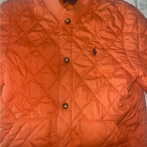 Ralph Lauren Orange Quilted Jacket